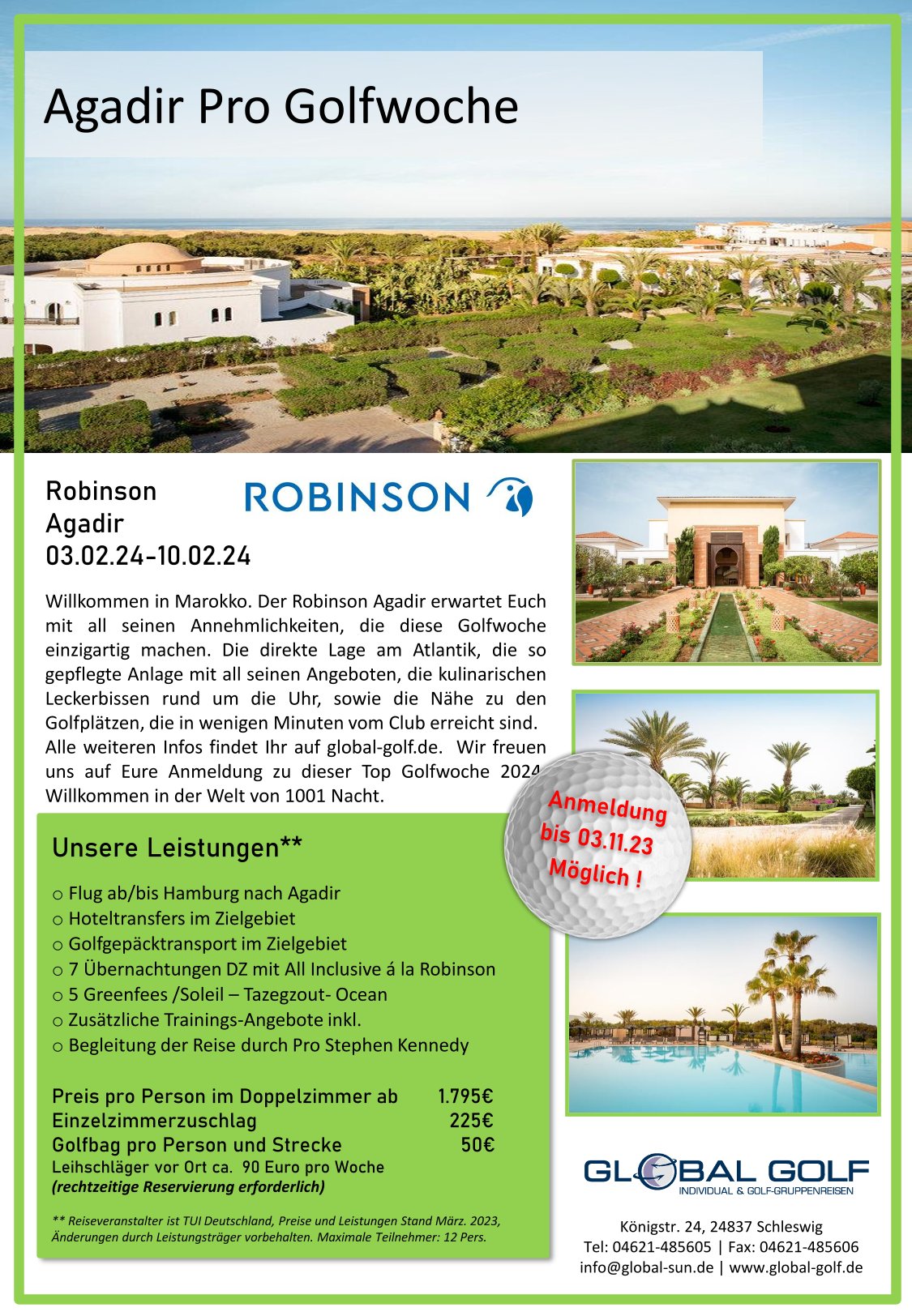 Robinson Club Agadir 03.02.24-10.02.2024