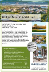 Golf-Gruppenreise in das Playa Granada Golf Andalusien Spanien
