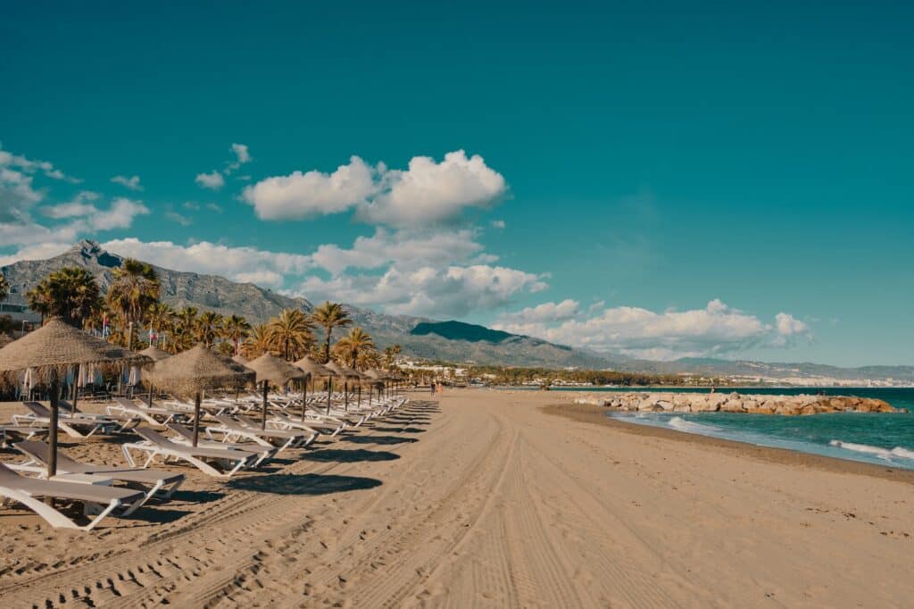 Puerto Banus in Marbella, Spanien an einem schönen Tag