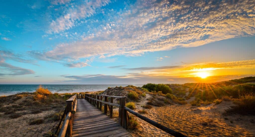 The magic sunset Golfurlaub an der Costa de la Luz