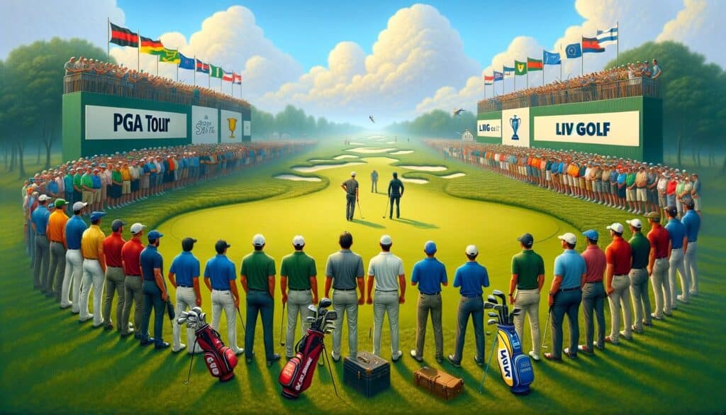 Der Kampf zwischen der PGA Tour und LIV Golf um die Besten Golfspieler hat mit dem Wechsel von Jon Rahm einen neuen H&ouml;hepunkt erreicht