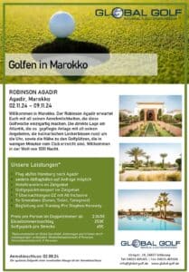 Golf-Gruppenreise Robinson Agadir, Marokko 021124