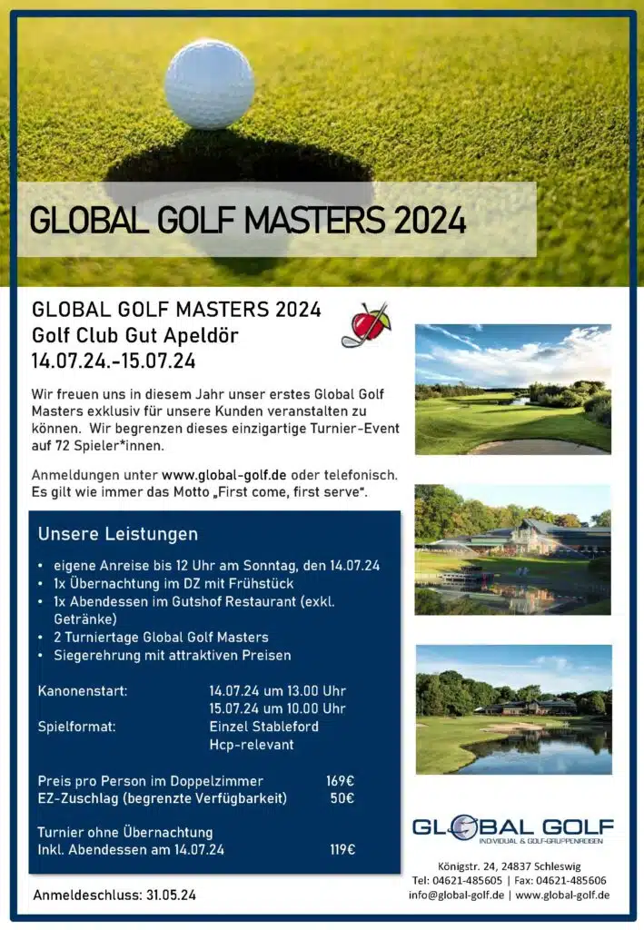 GLOBAL GOLF MASTERS 2024 Golf Club Gut Apeldör
