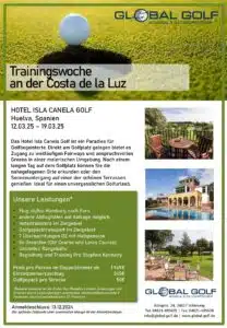 Golf-Trainingswoche Golf-Gruppenreise mit pro Isla Canela Golf 250313