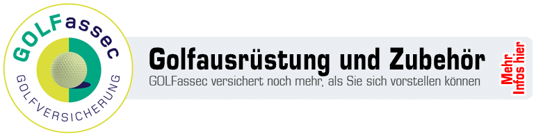 Versicherung der gesamten Golfausrüstung vor Diebstahl, Verlust, Zerstörung und Beschädigung