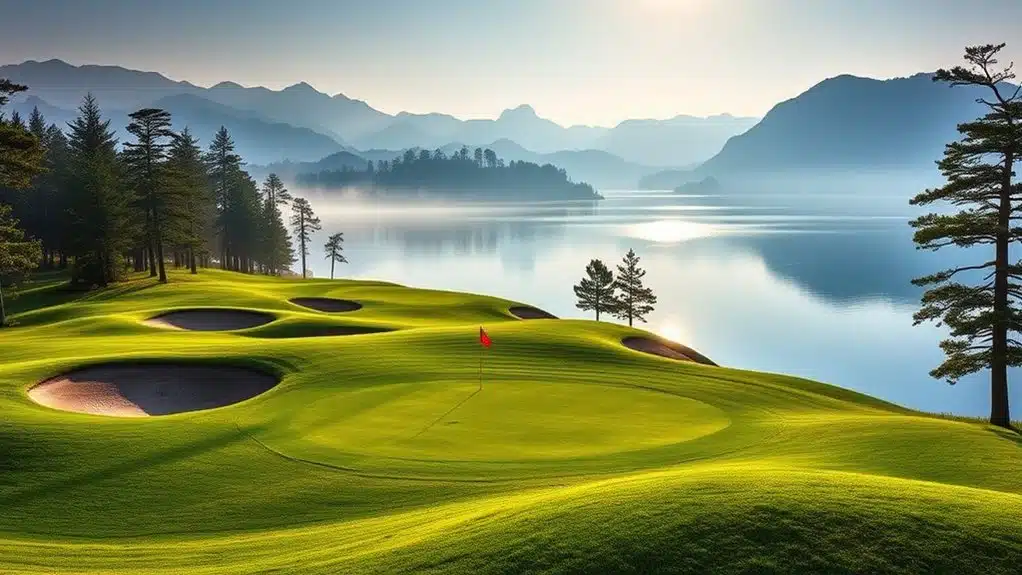 Jian Lake Blue Bay Golfplatz in China