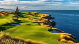 beautiful coastal golf course