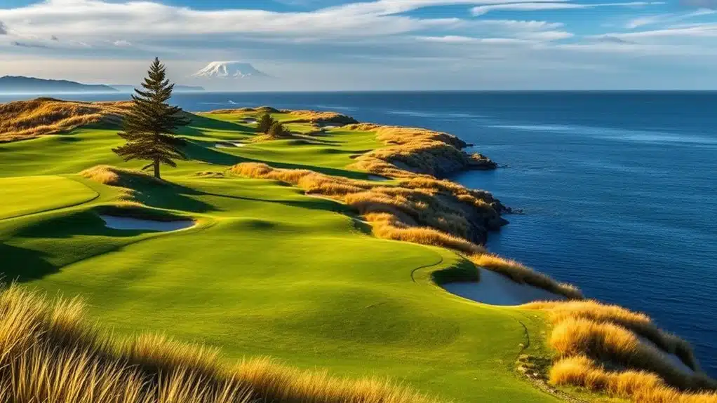 beautiful coastal golf course