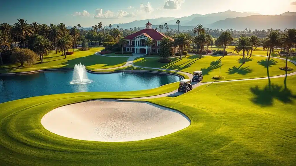 exclusive golfing destination paradise