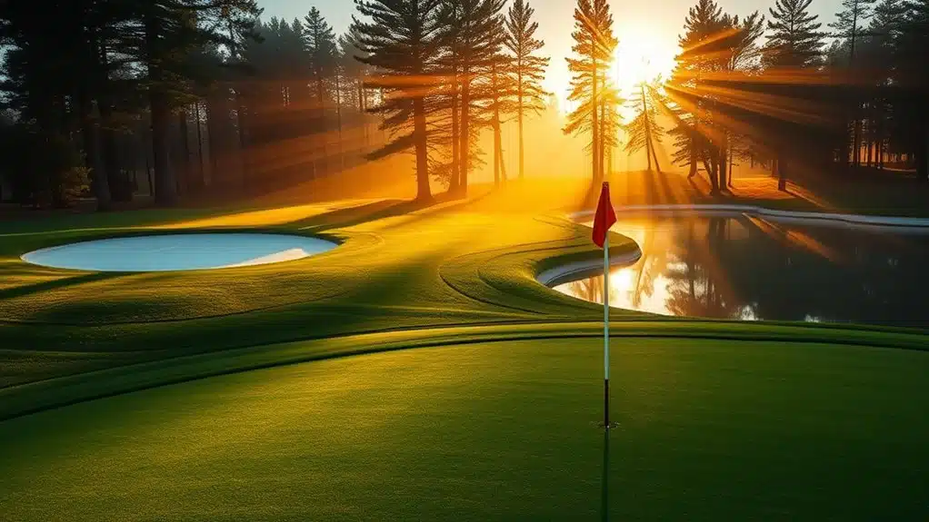 golfing at sunrise club