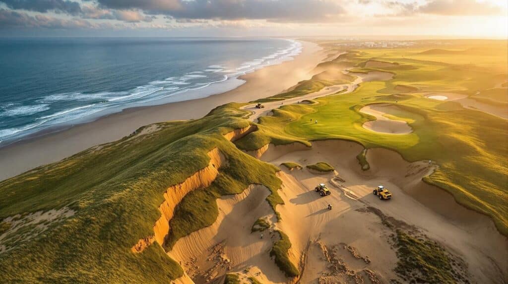 fast construction dumbarnie golf course
