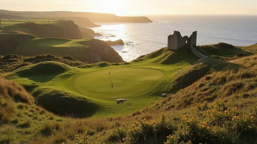 historische Klippen und Golf