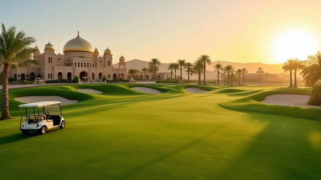 orientalische Golf-Abenteuer-Planung