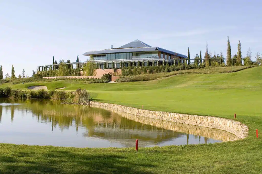 Das 18. Grün des Golf Club Santander