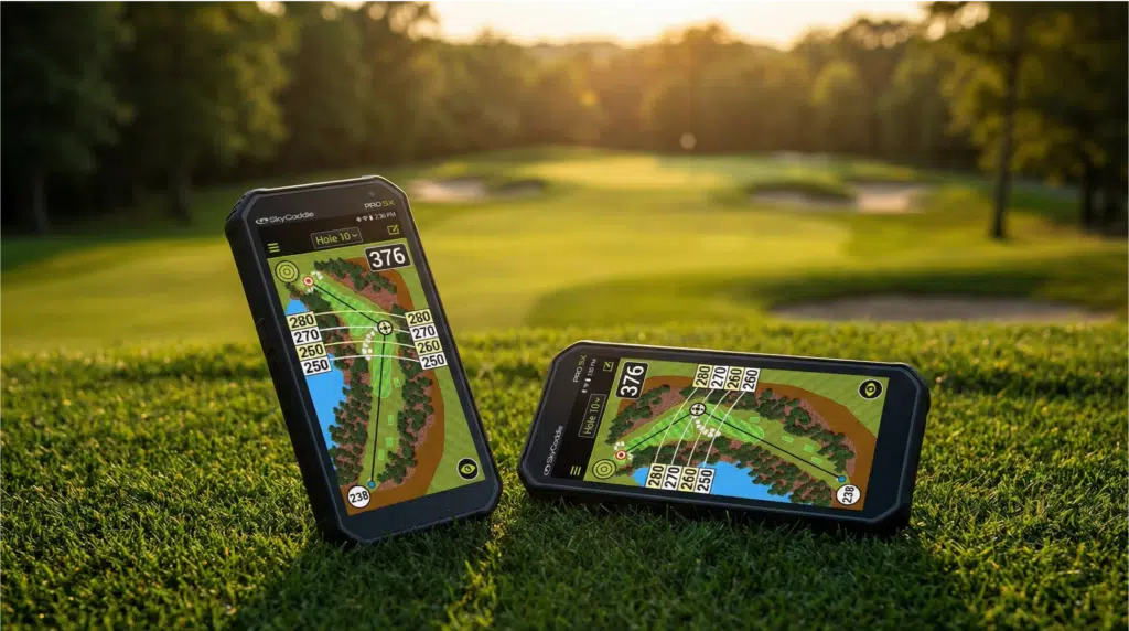 Der Fehler, den fast jeder Golfer auf Golfreisen macht Golf Entfernungsmesser 8 Mit dem SkyCaddie Pro 5X Fehler auf Golfreisen beim spielen unbekannter Golfplätze vermeiden